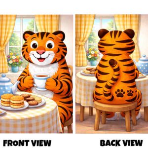 Children’s Tiger Tabardo – Bright, Fun & Perfect for Messy Play!