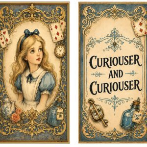 Curiouser and Curiouser Storybook-Inspired Adult Tabardo