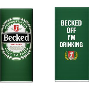 Becked Off I’m Drinking Lager-Inspired Adult Tabardo