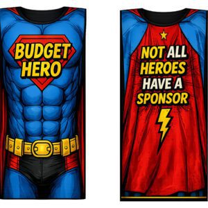 Budget Hero Superhero-Inspired Adult Tabardo