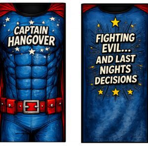 Captain Hangover Superhero-Inspired Adult Tabardo