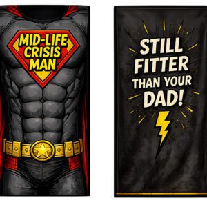 Mid-Life Crisis Man Superhero-Inspired Adult Tabardo